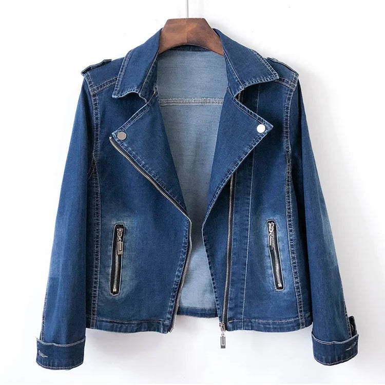 Emilie Partout Watercolor Denim Jacket