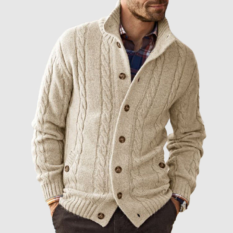 Charles Richard Braid Knit Cardigan