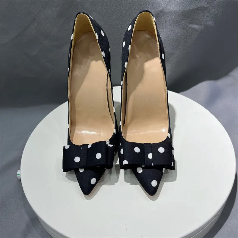 Ella Polka Dot Heels
