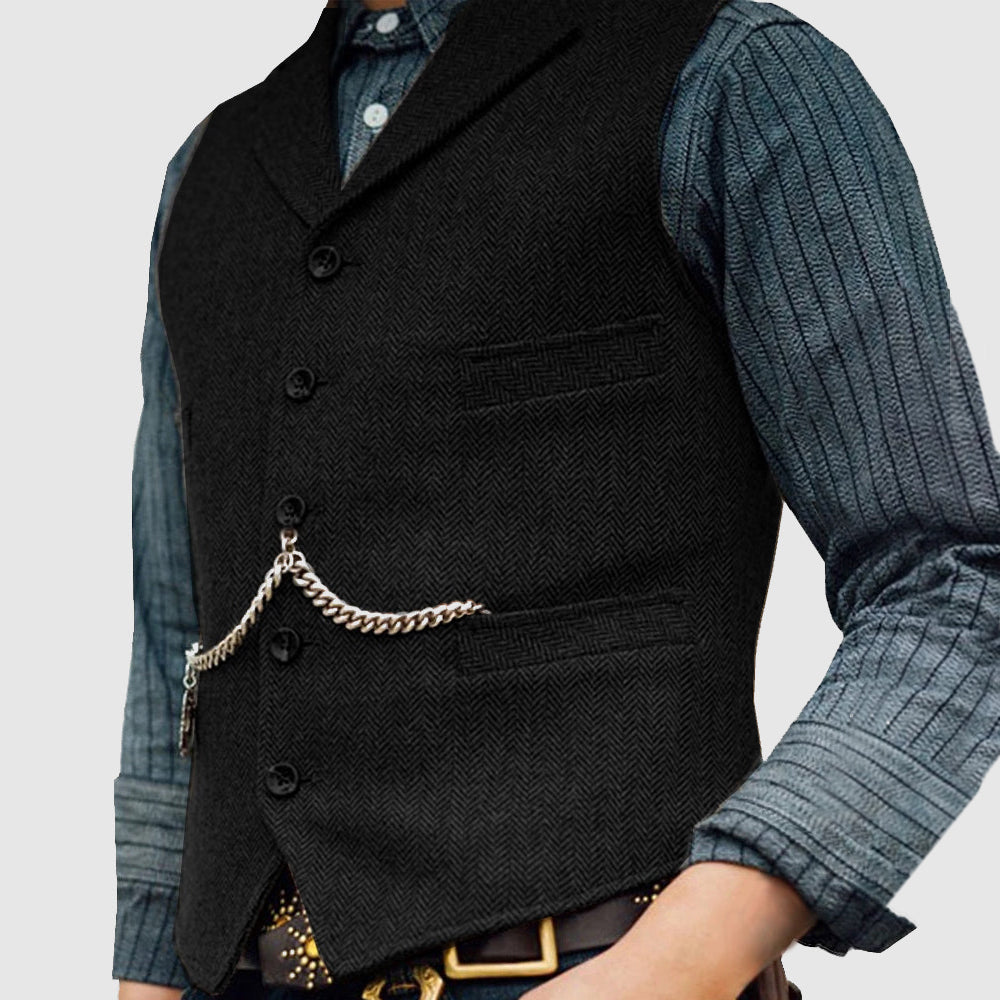 Charles Richard Classic Herringbone Vest