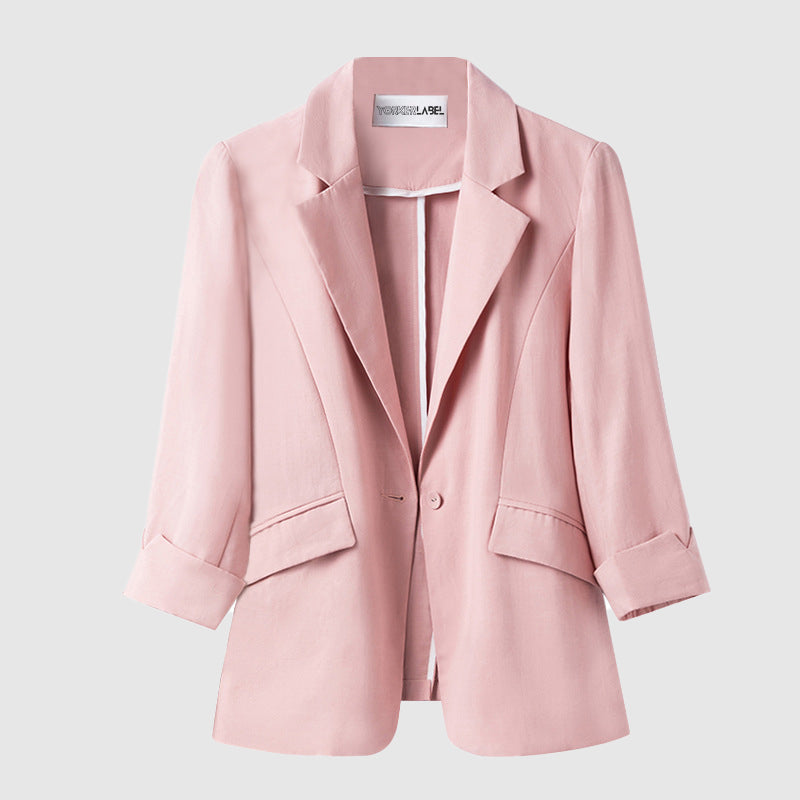 Emilie Partout Pastel Cherry Blazer