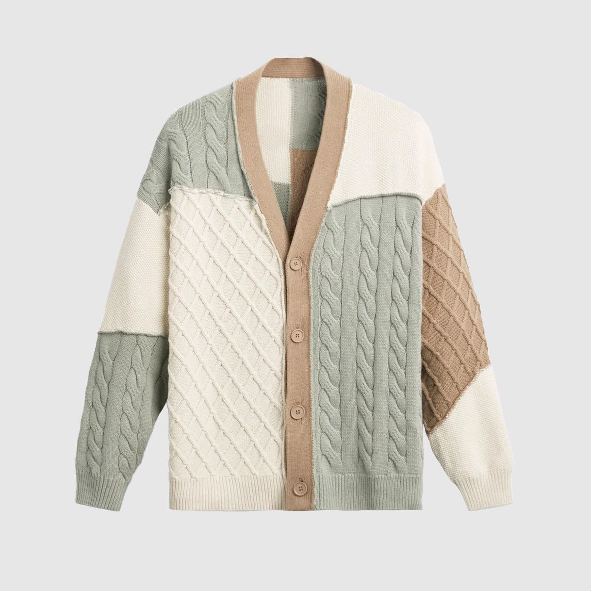 Ben Claude Knit Patchwork Cardigan