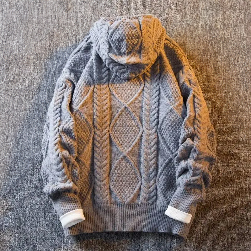 Ben Claude Knitted Jacquard Hoodie