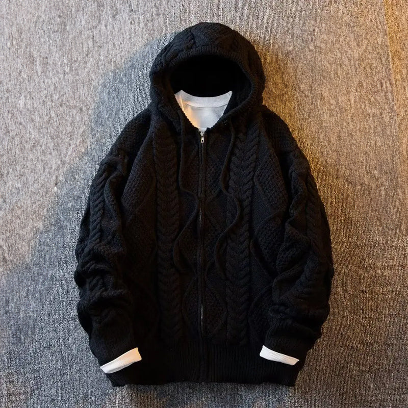 Ben Claude Knitted Jacquard Hoodie