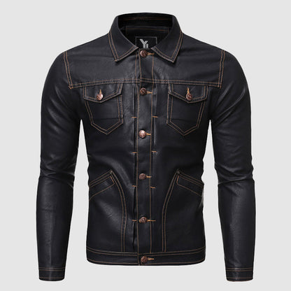 Ben Claude Retro Biker Leather Jacket