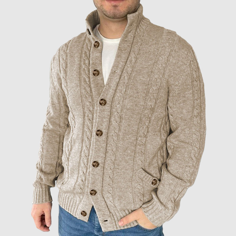 Charles Richard Braid Knit Cardigan