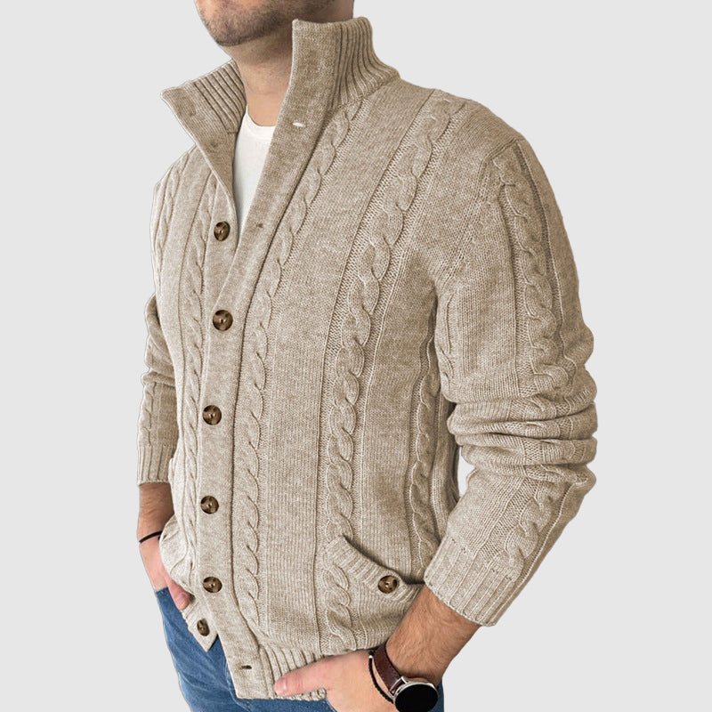 Charles Richard Braid Knit Cardigan