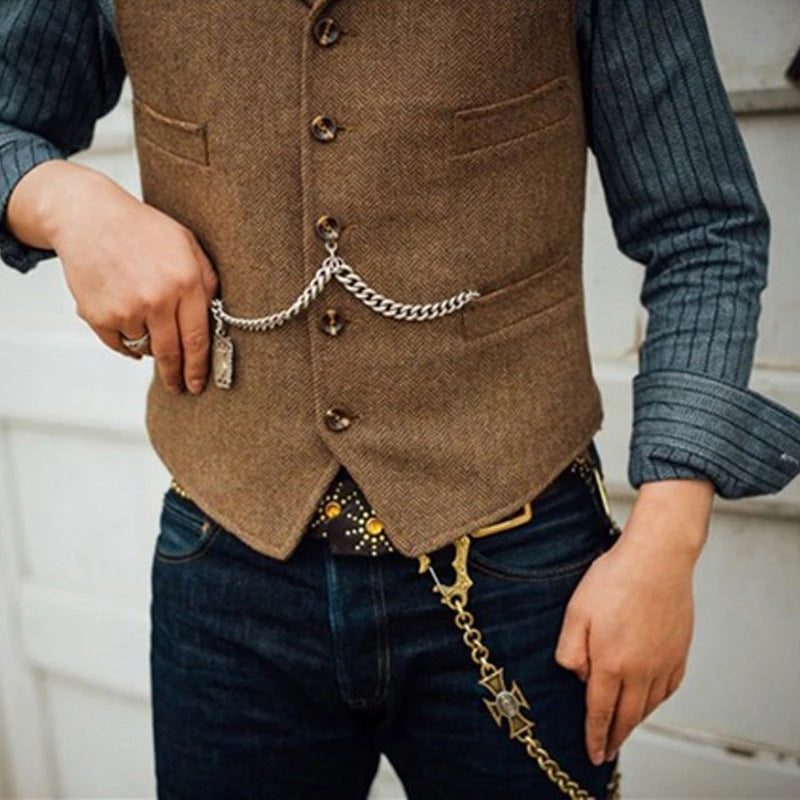 Charles Richard Classic Herringbone Vest