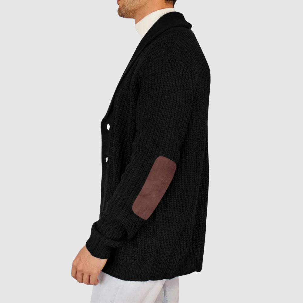 Charles Richard Patchwork Knit Cardigan