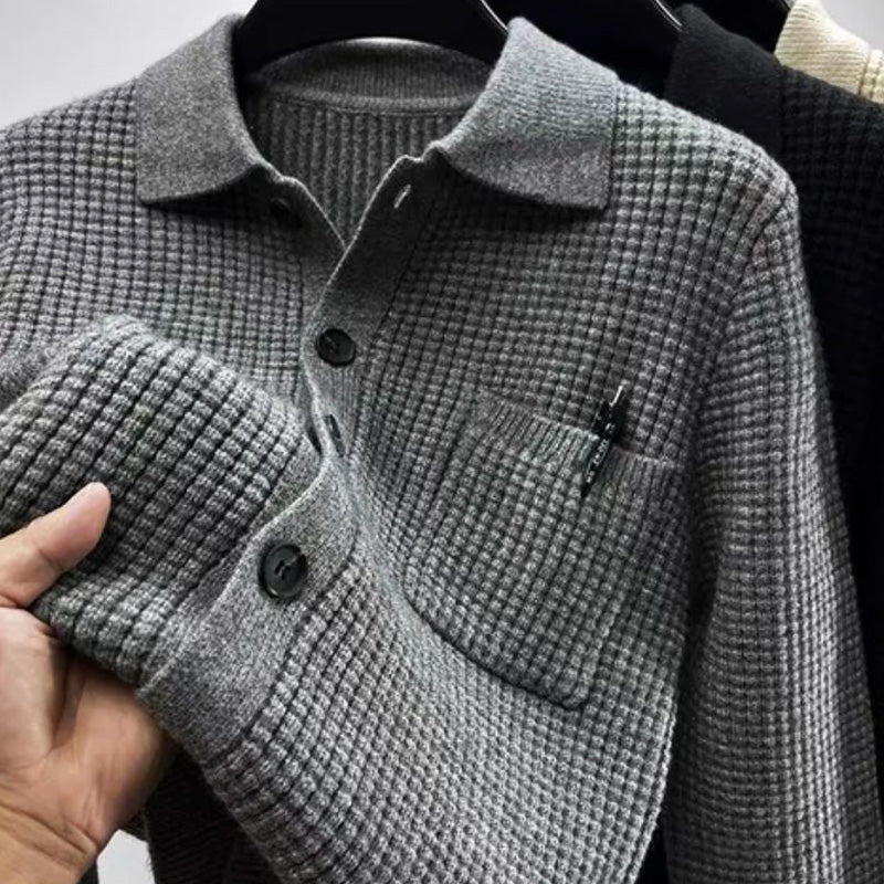 Charles Richard Polished Polo Cardigan