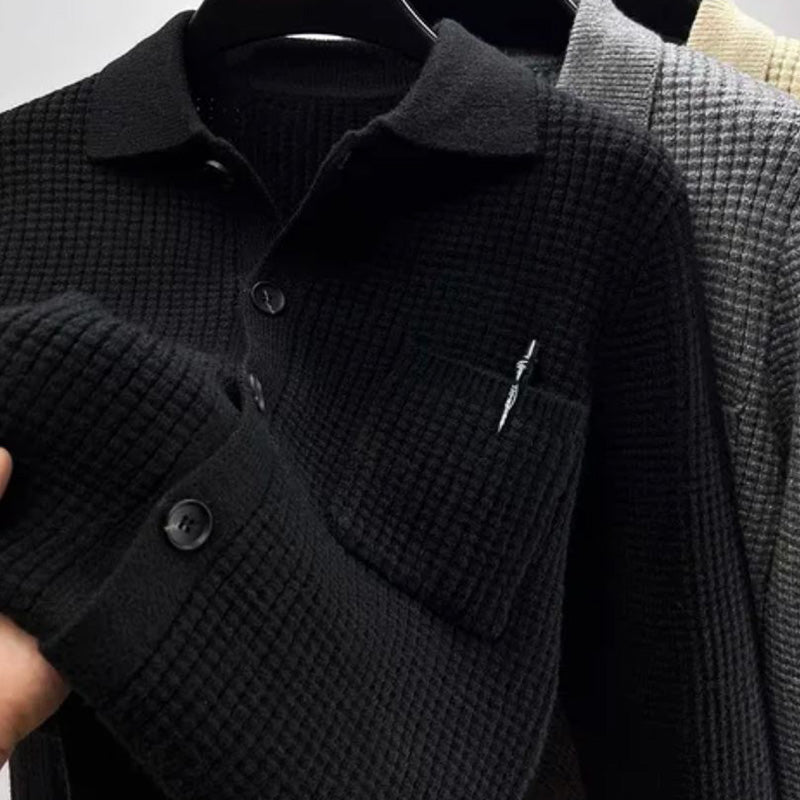 Charles Richard Polished Polo Cardigan