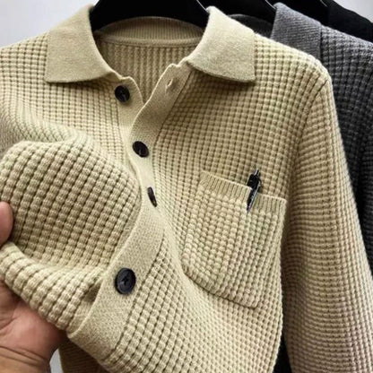 Charles Richard Polished Polo Cardigan