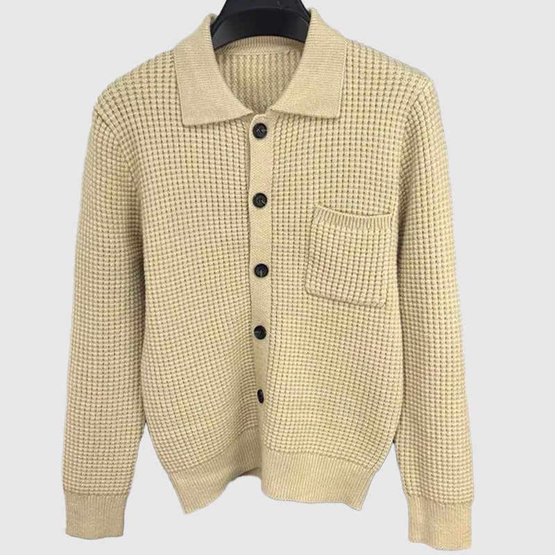 Charles Richard Polished Polo Cardigan