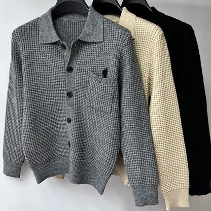 Charles Richard Polished Polo Cardigan