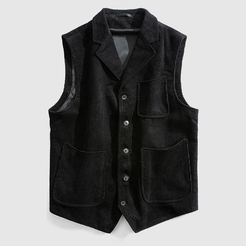 Charles Richard Retro Corduroy Vest