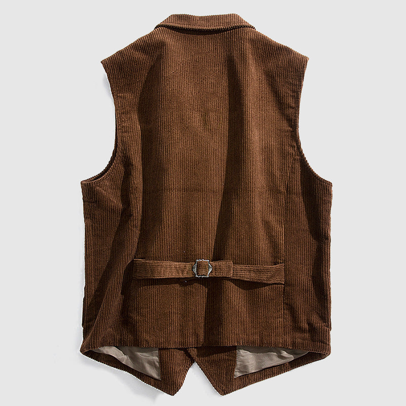 Charles Richard Retro Corduroy Vest