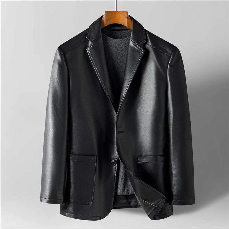 Charles Richard Retro Leather Jacket