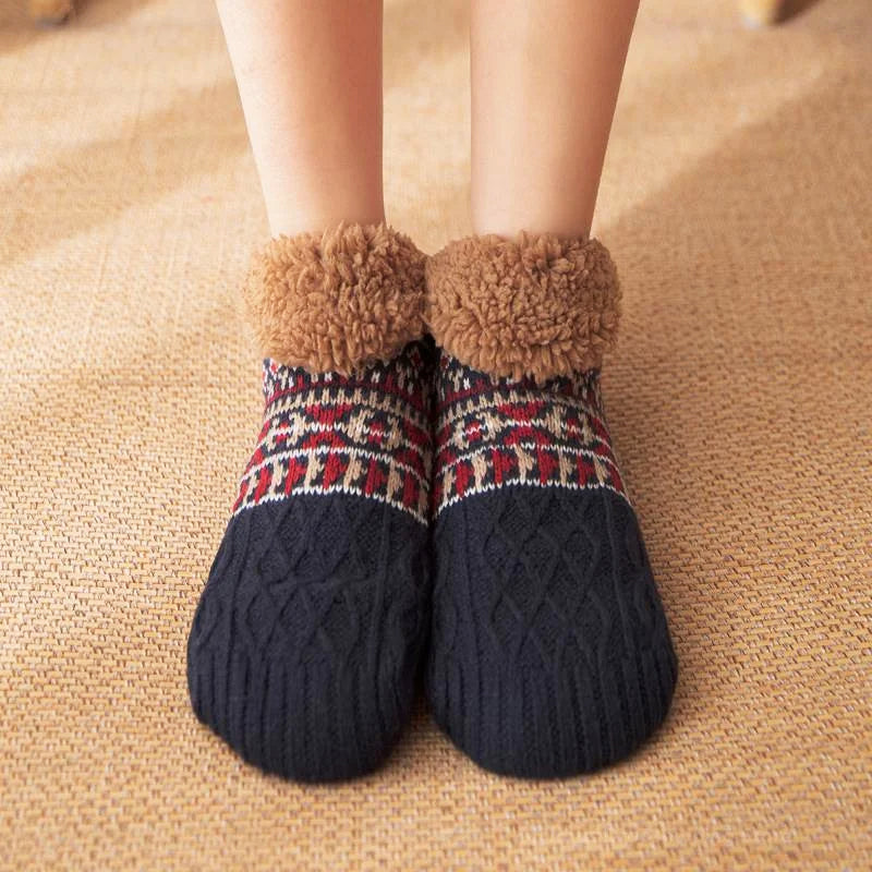 Cottage Comfort Warm Knit Slippers