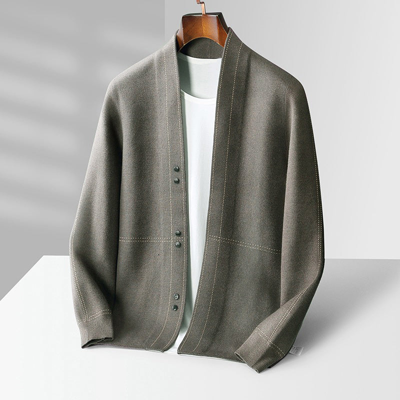 Daniel Hall Refined Wool Cardigan