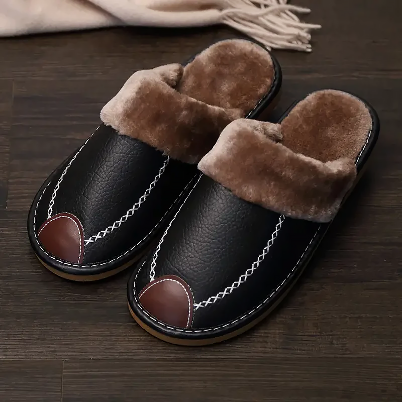 Daniel Hall Warm Leather Slippers