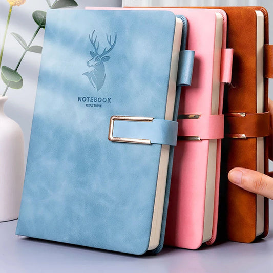 Deer Tracks Leather Notebook