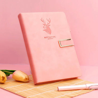 Deer Tracks Leather Notebook