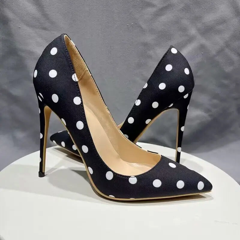 Ella Polka Dot Heels