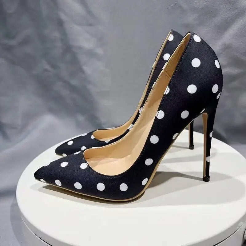 Ella Polka Dot Heels