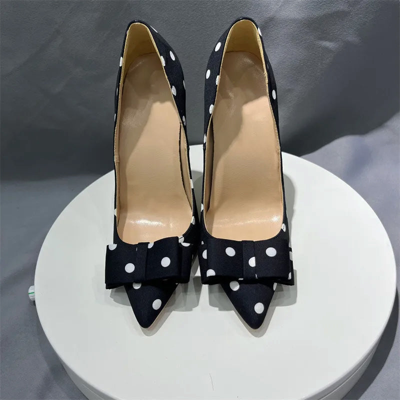 Ella Polka Dot Heels