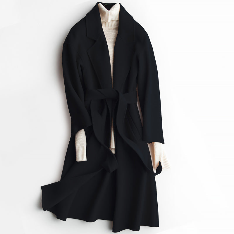 Ella Premium Mid Length Wool Coat