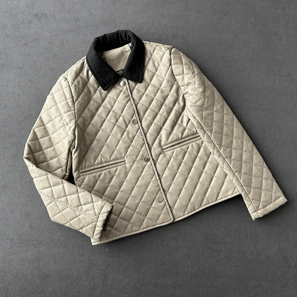 Emilie Partout Diamond Quilted Jacket