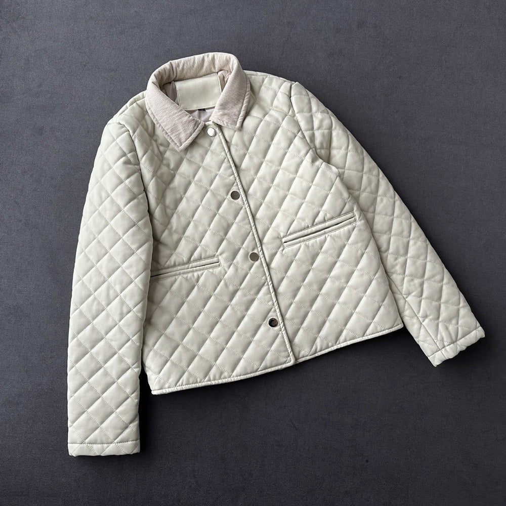 Emilie Partout Diamond Quilted Jacket