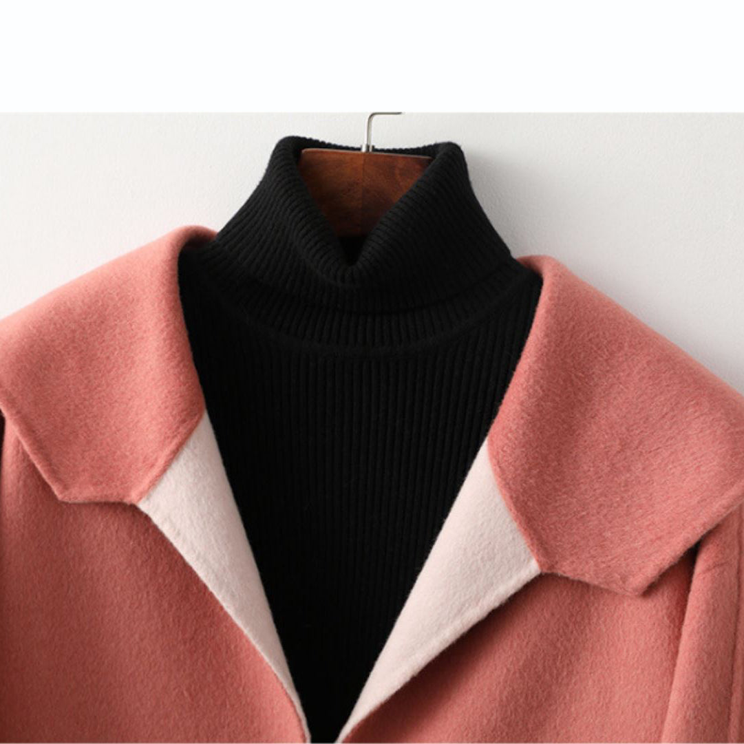 Emilie Partout Minimalist Wool Coat