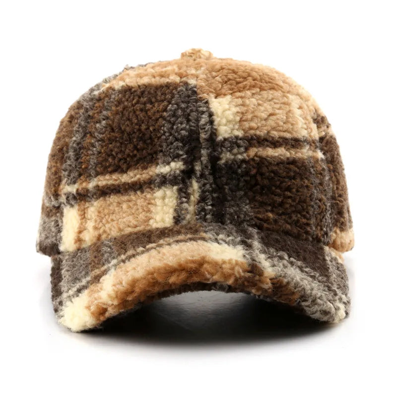 Emilie Partout Plaid Plush Cap