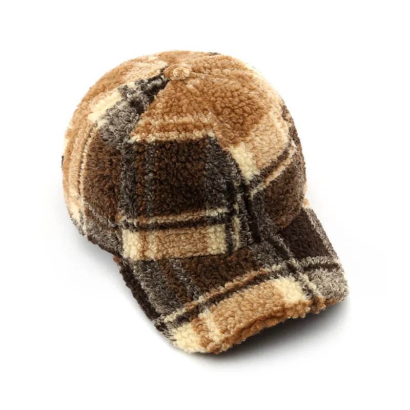 Emilie Partout Plaid Plush Cap