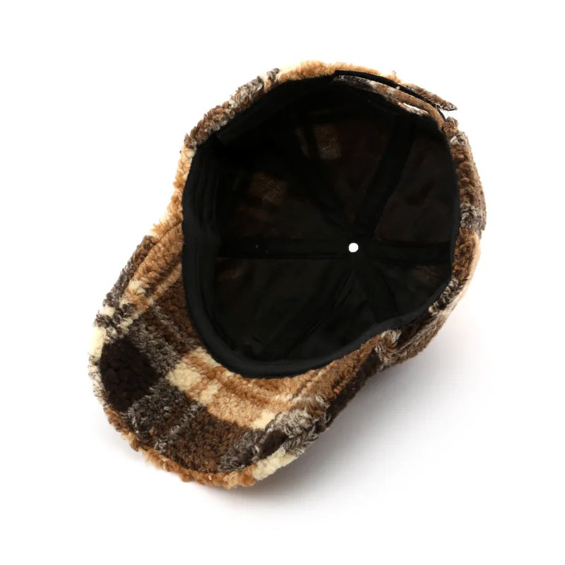 Emilie Partout Plaid Plush Cap