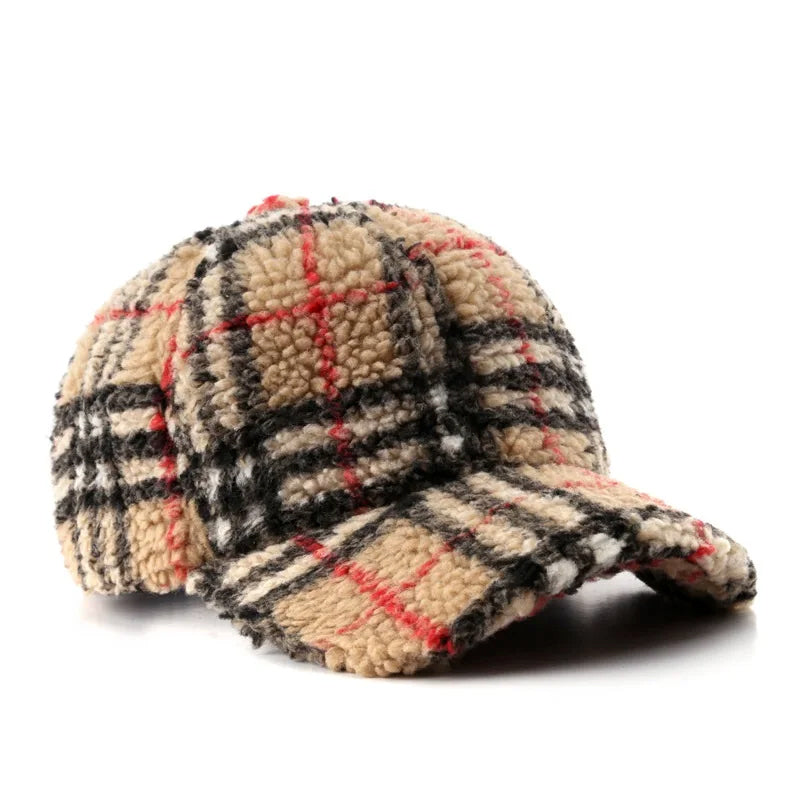 Emilie Partout Plaid Plush Cap