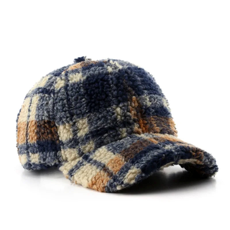 Emilie Partout Plaid Plush Cap