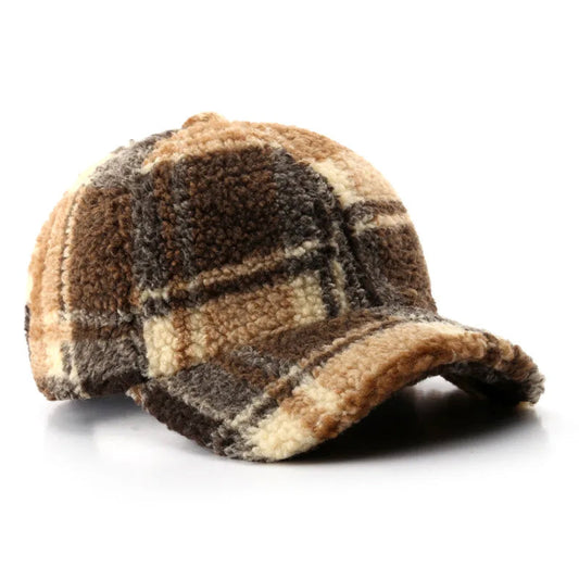 Emilie Partout Plaid Plush Cap