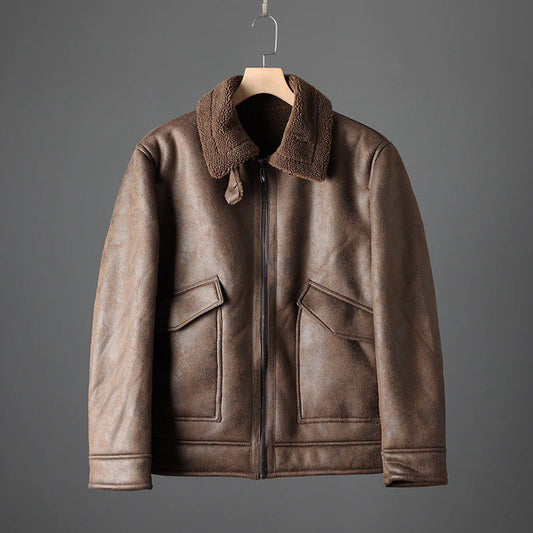 Leon Sherpa Leather Jacket