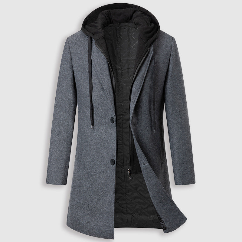 Martin Blanc Hooded Elegance Coat