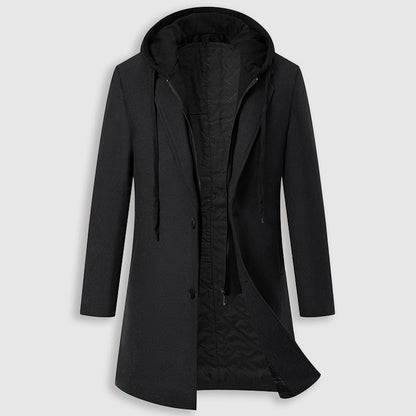 Martin Blanc Hooded Elegance Coat