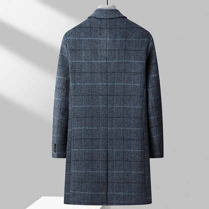 Martin Blanc Refined Plaid Wool Coat