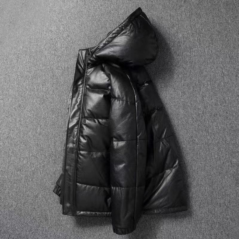 North Leather Down Jacket