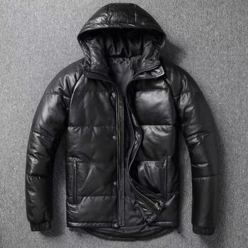 North Leather Down Jacket