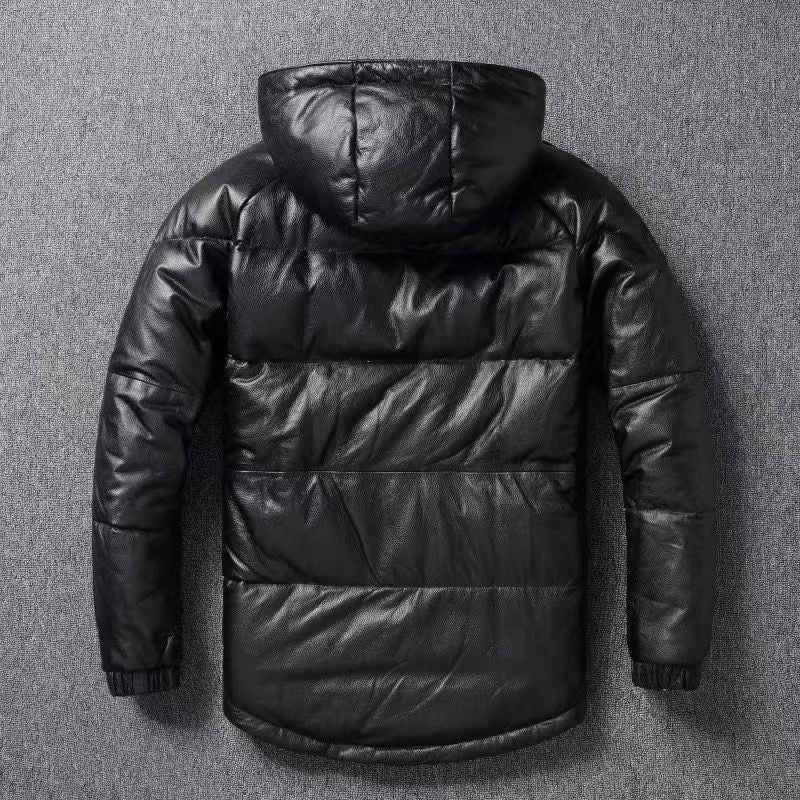 North Leather Down Jacket