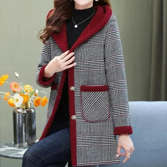 Ophelia Extra Warm Plaid Cardigan