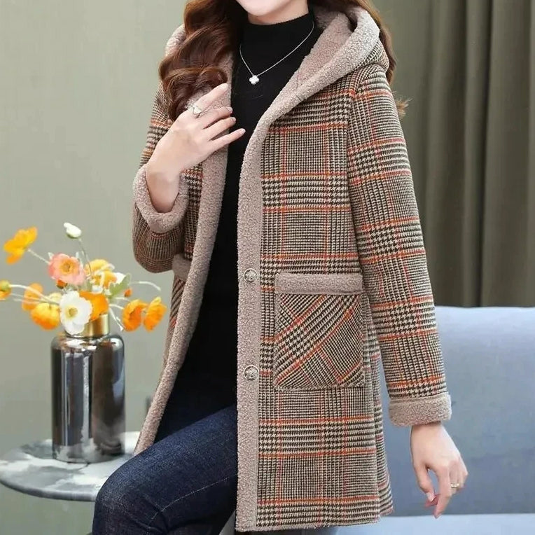 Ophelia Extra Warm Plaid Cardigan