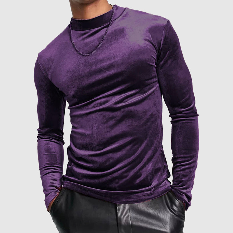 Spencer Long Sleeve Velvet Shirt